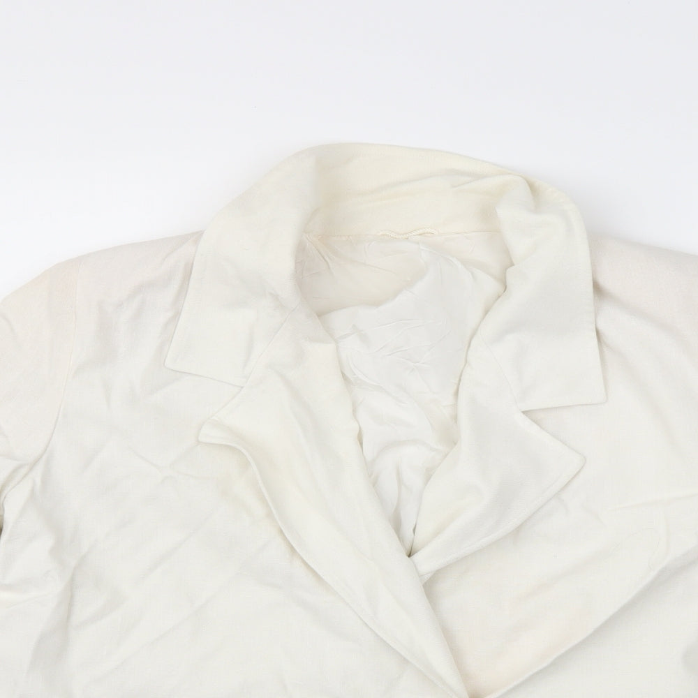 Country Casuals Womens White   Jacket Blazer Size 14