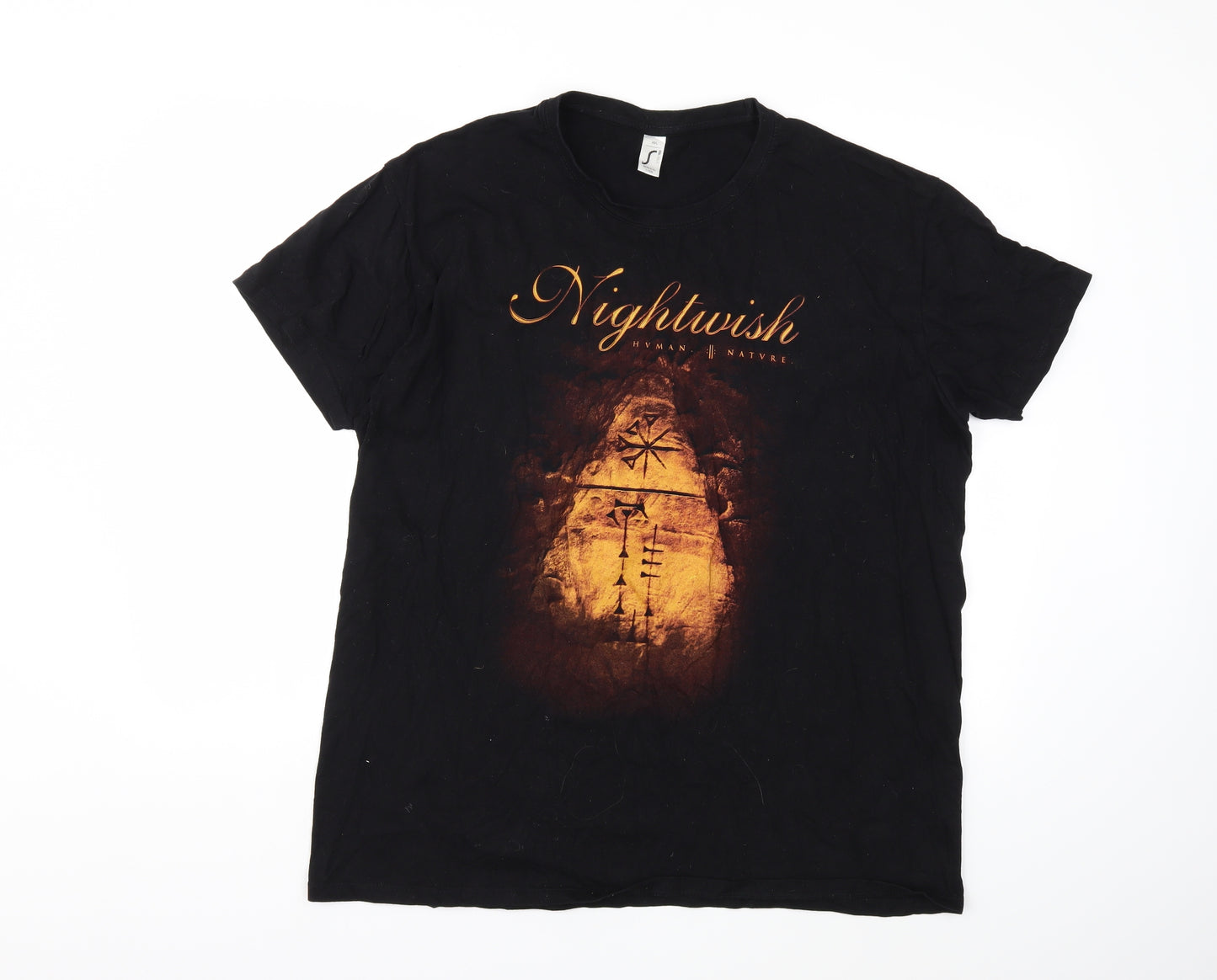 Preworn Mens Black    T-Shirt Size 2XL