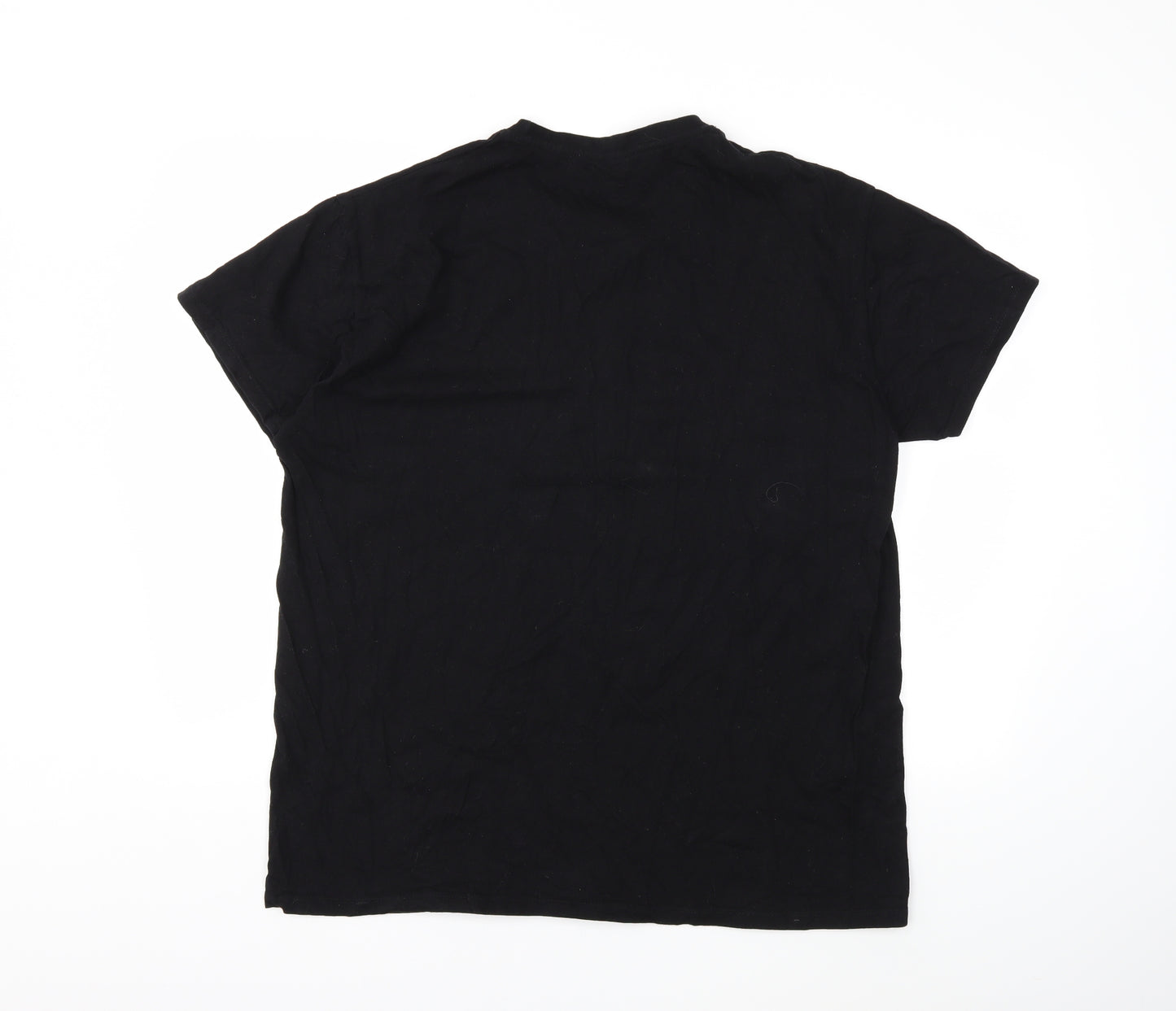Preworn Mens Black    T-Shirt Size 2XL