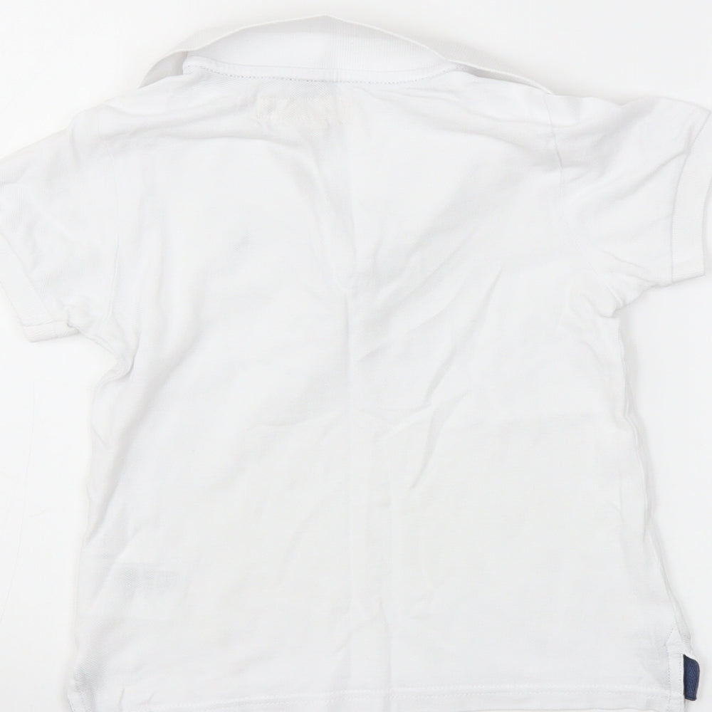 H&M Boys White   Basic Polo Size 5-6 Years