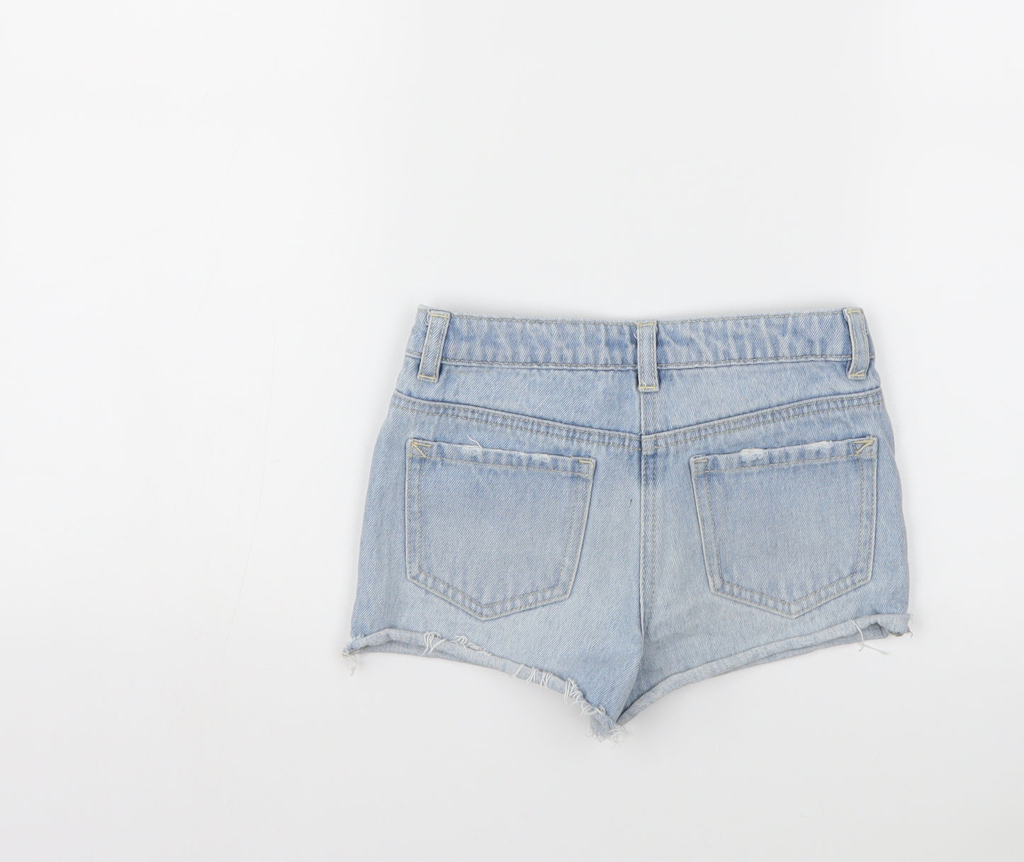 George Girls Blue  Denim Hot Pants Shorts Size 6-7 Years