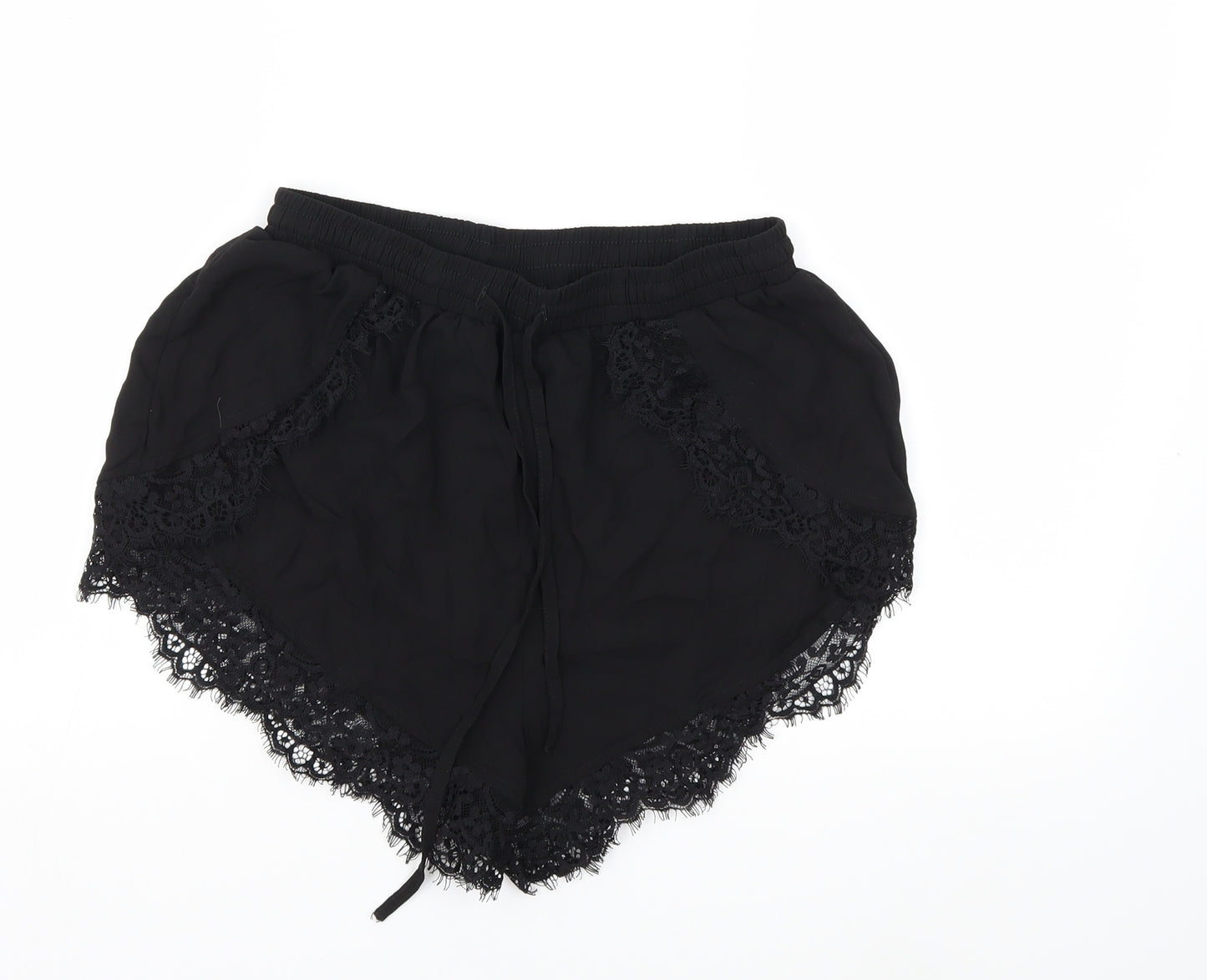 Missguided Womens Black   Sweat Shorts Size 10