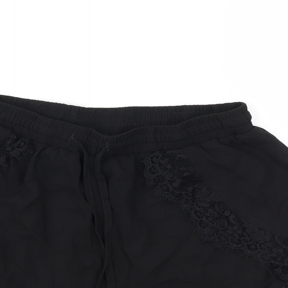 Missguided Womens Black   Sweat Shorts Size 10