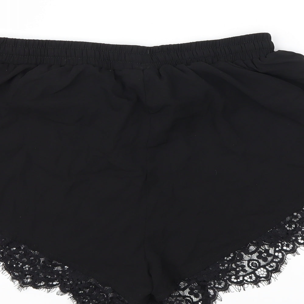 Missguided Womens Black   Sweat Shorts Size 10