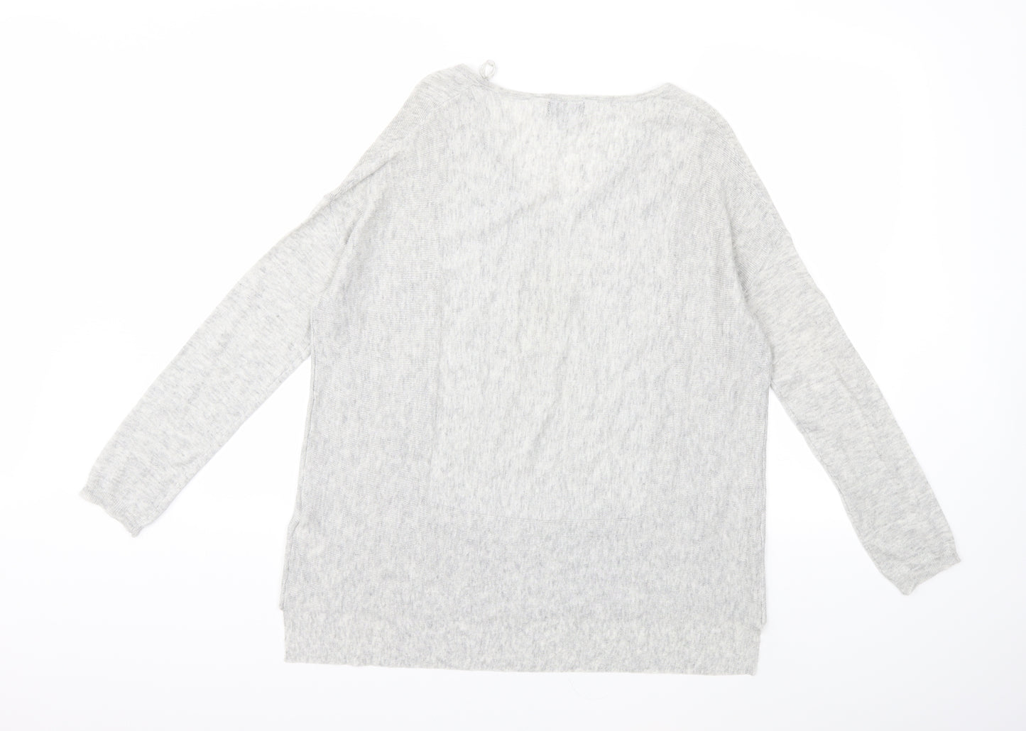 Topshop Womens Grey  Knit Pullover Jumper Size 8