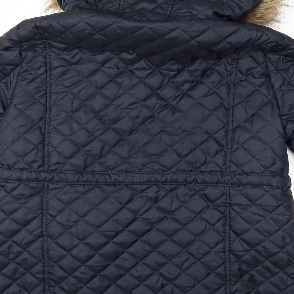 New Look Womens Blue   Parka Coat Size 16