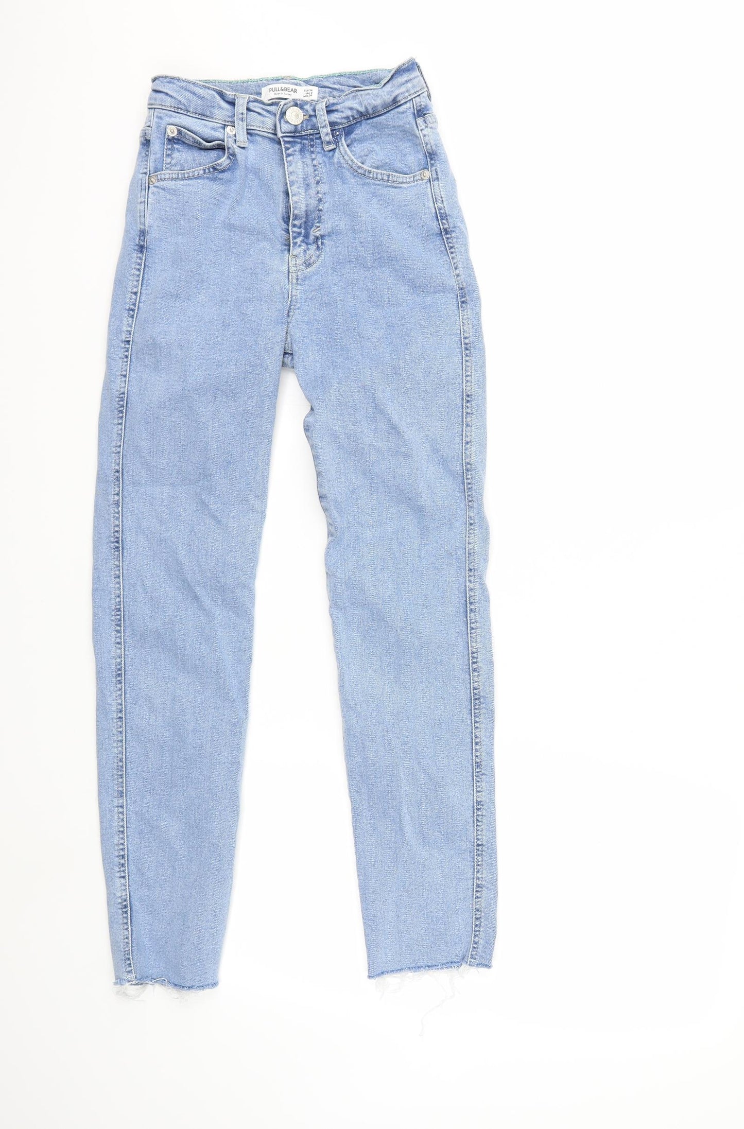 Pull&Bear Womens Blue  Denim Skinny Jeans Size 6 L29 in