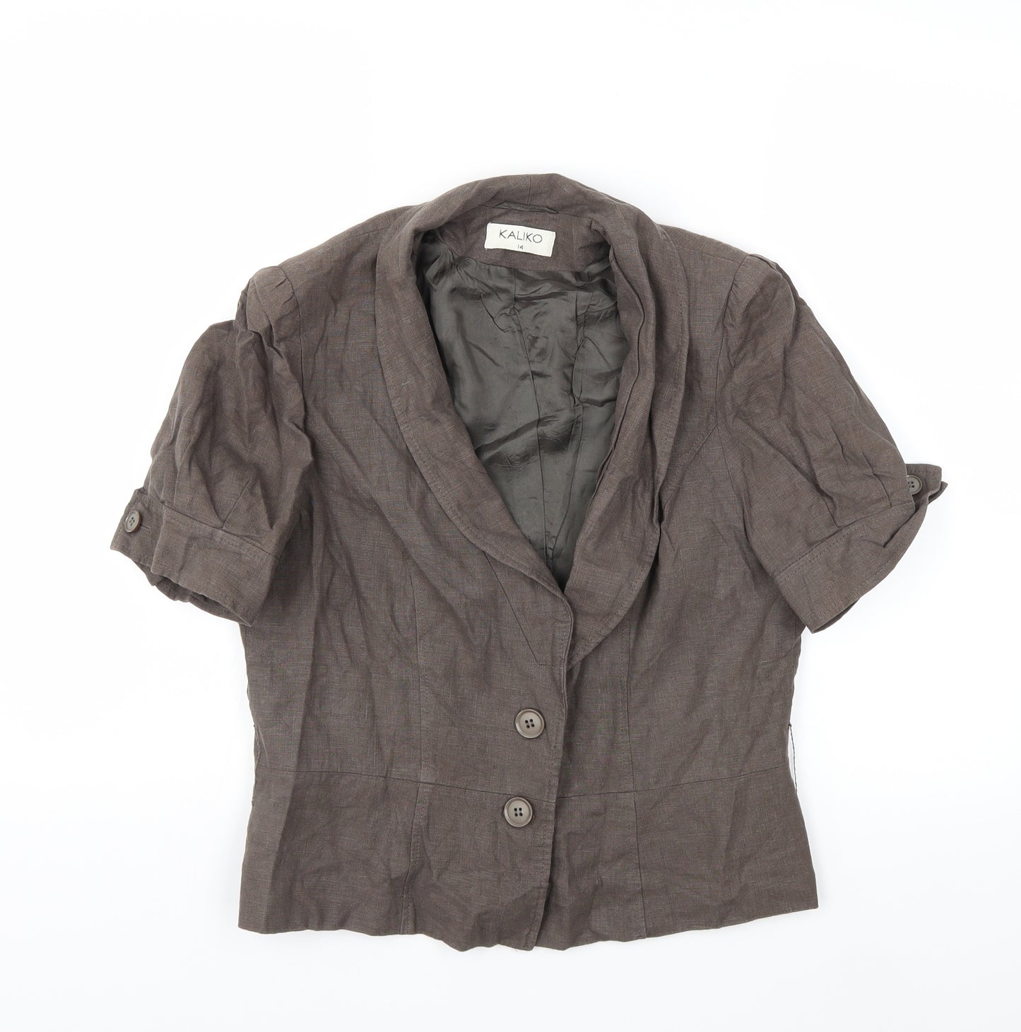 Kaliko Womens Brown   Jacket Coat Size 14