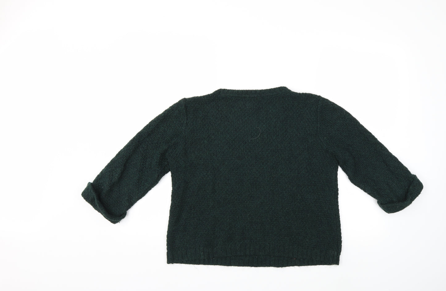 Topshop Womens Green  Knit Pullover Jumper Size 10