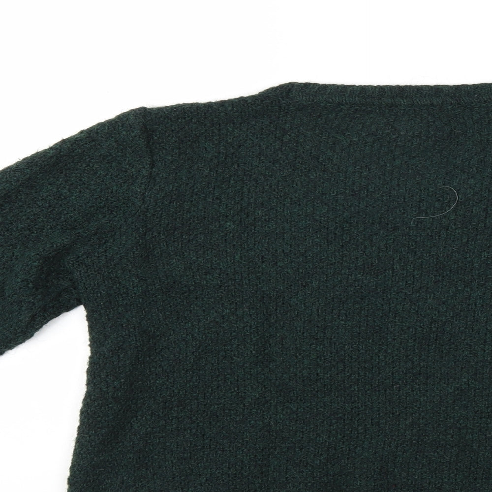 Topshop Womens Green  Knit Pullover Jumper Size 10