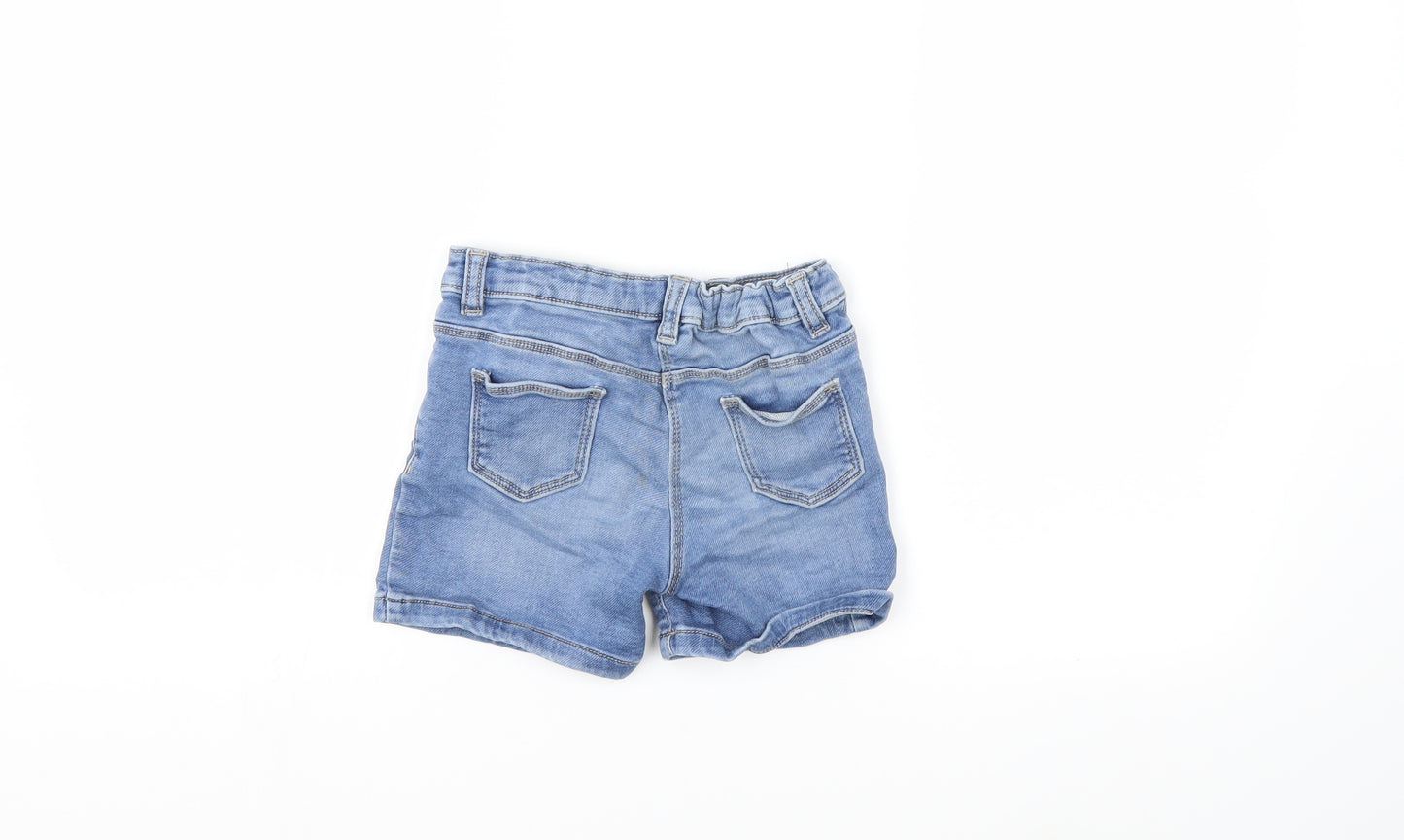 Matalan Boys Blue  Denim Biker Shorts Size 5-6 Years