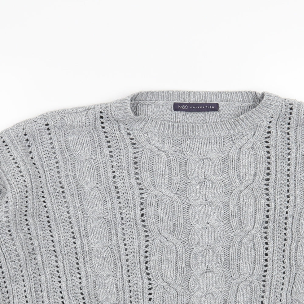 Marks and Spencer Womens Grey   Pullover Jumper Size 18