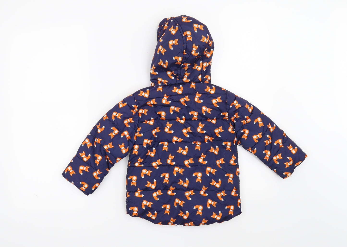 Little Rebel  Blue   Overcoat Coat Size 18-24 Months  - Fox