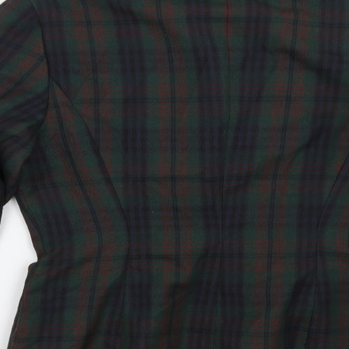 Dorothy Perkins Womens Green Check  Jacket Blazer Size 10