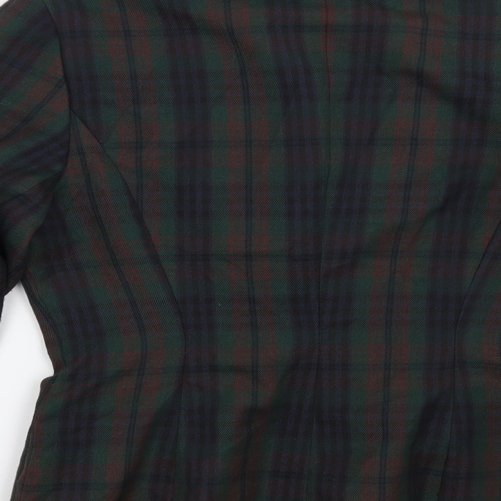 Dorothy Perkins Womens Green Check  Jacket Blazer Size 10