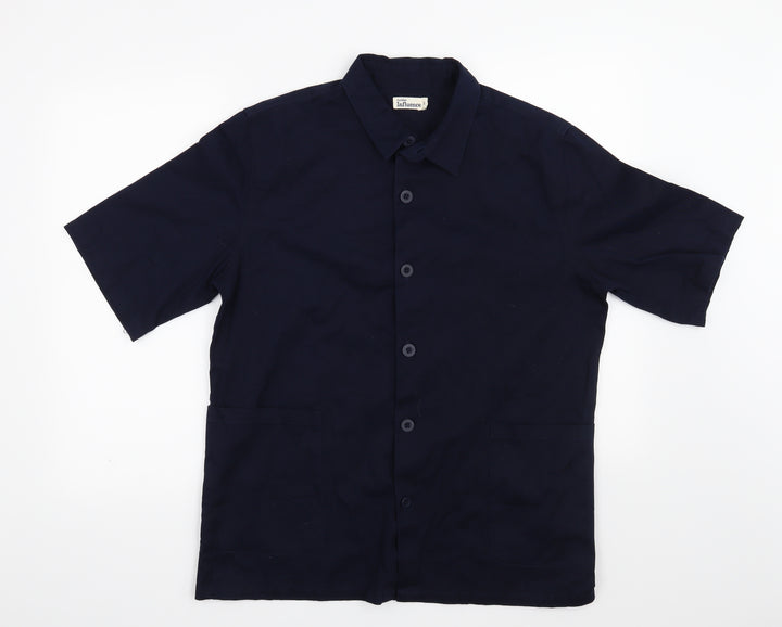 Another Influence Mens Blue Button-Up Size L
