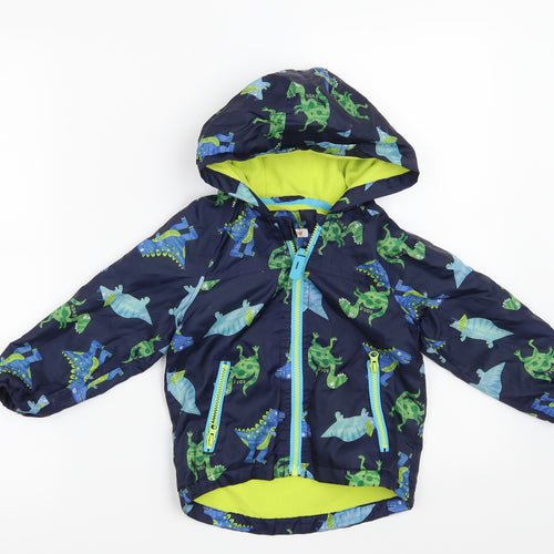 Bluezoo Boys Blue   Jacket  Size 2-3 Years  - Dinosaur