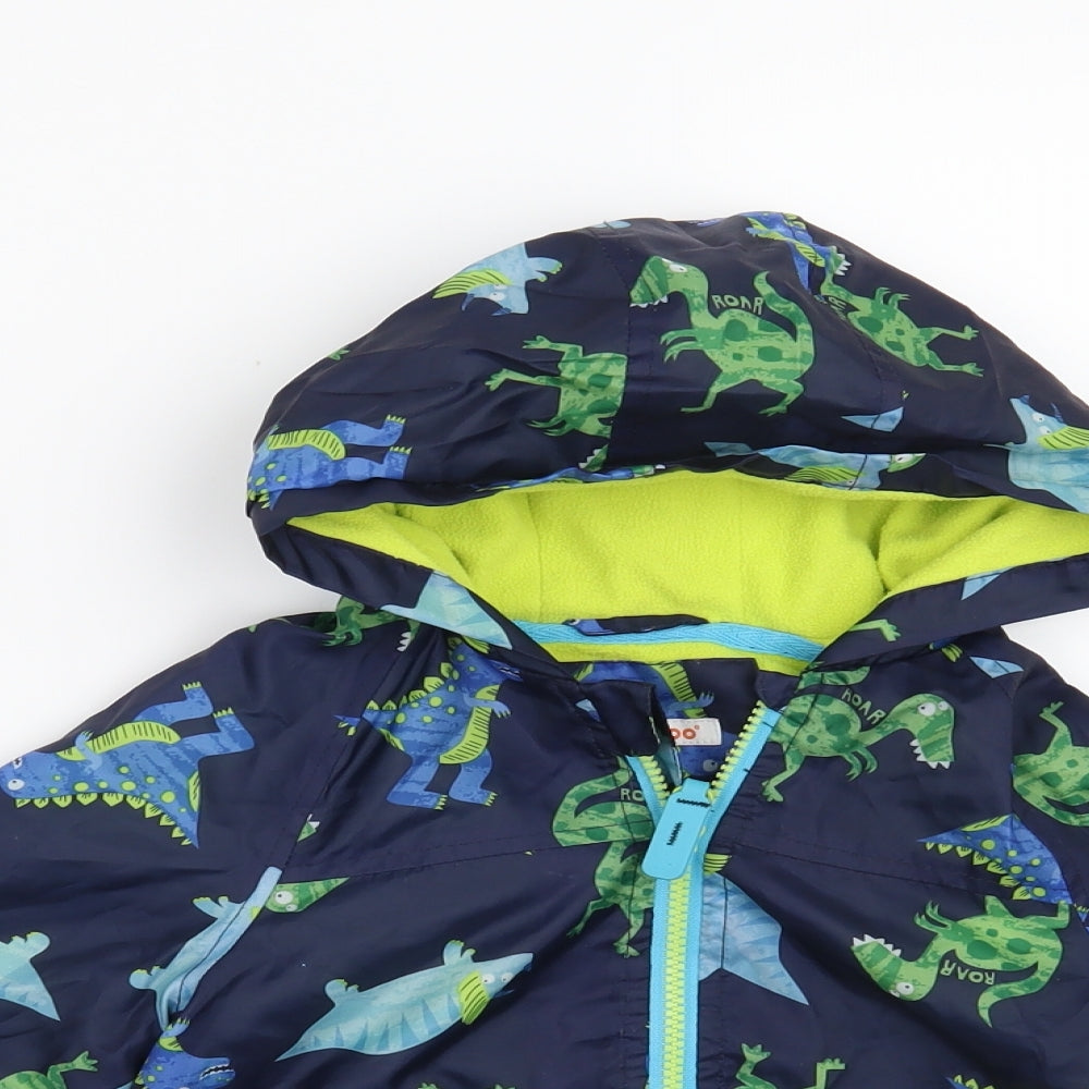 Bluezoo Boys Blue   Jacket  Size 2-3 Years  - Dinosaur