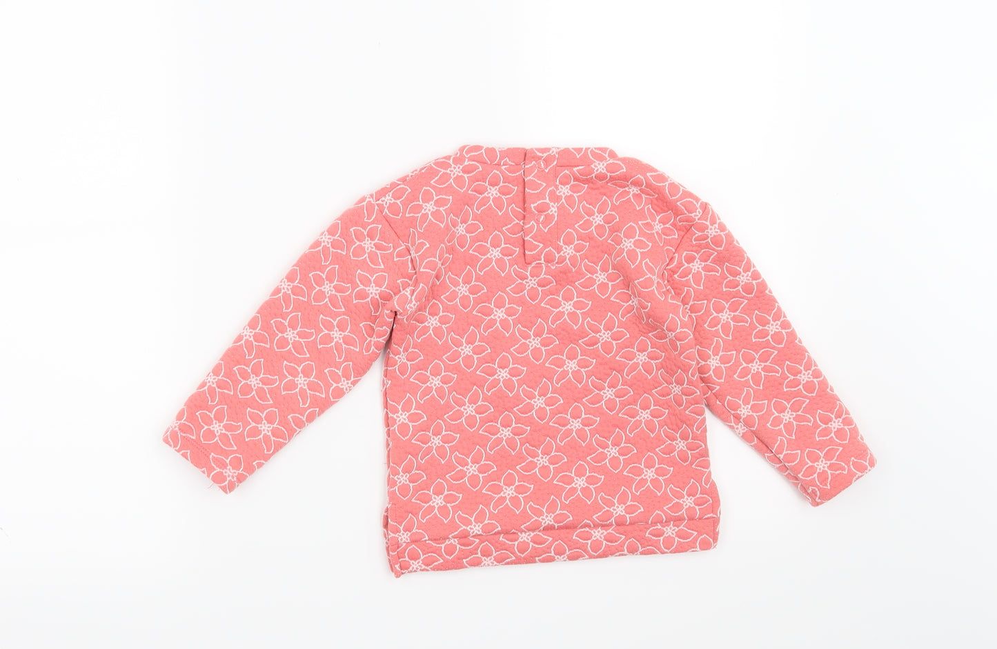 Nutmeg Girls Pink Floral  Pullover Sweatshirt Size 3-4 Years