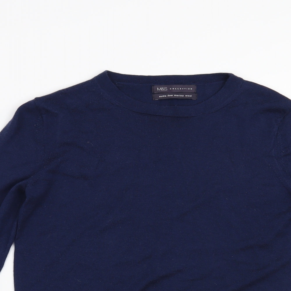Marks and Spencer Womens Blue   Pullover Jumper Size 8