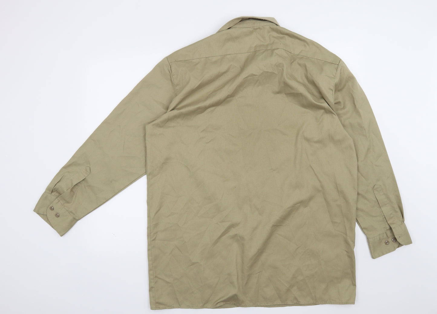 Dickies Mens Beige    Button-Up Size L