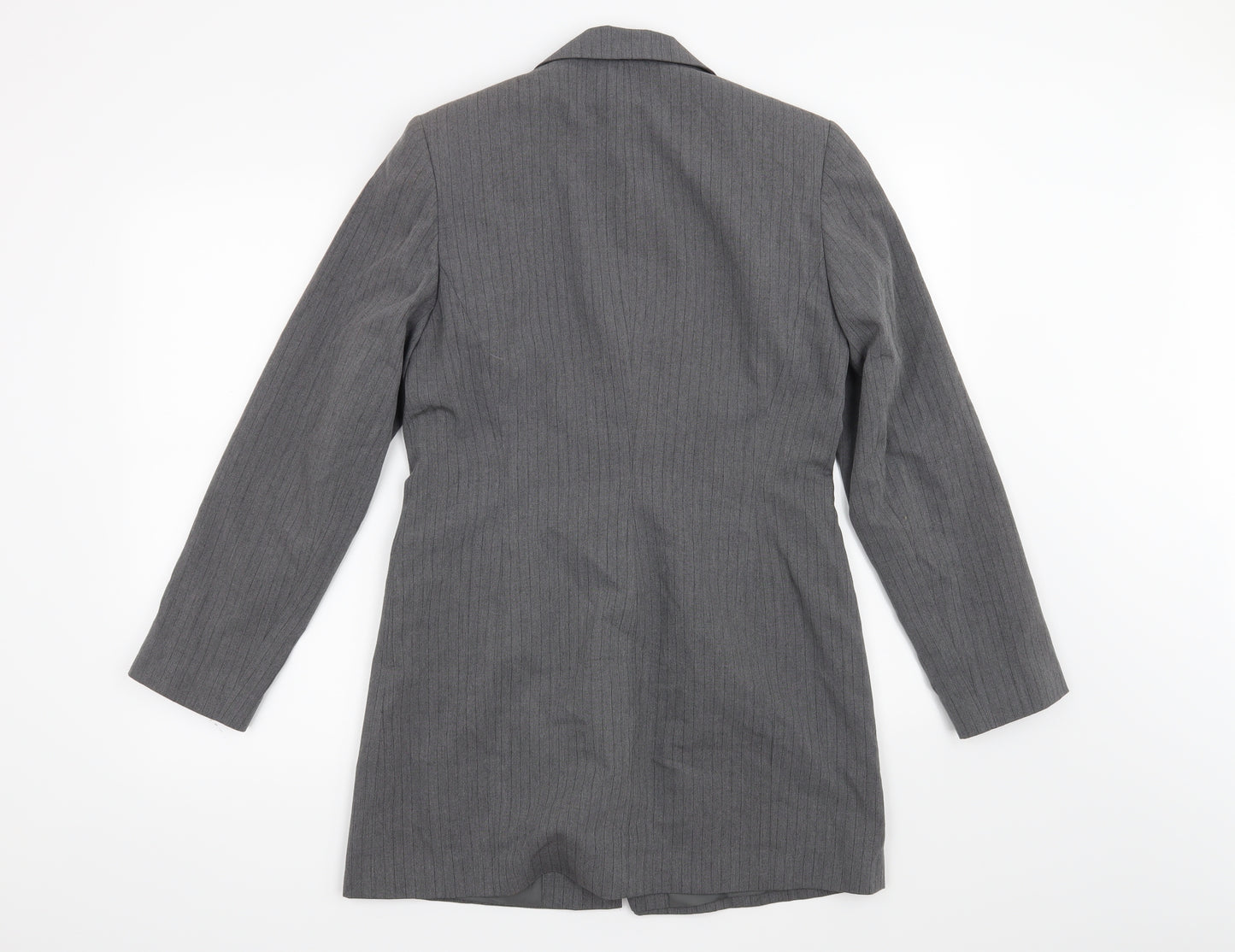 Dorothy Perkins Womens Grey Striped  Jacket Blazer Size 10