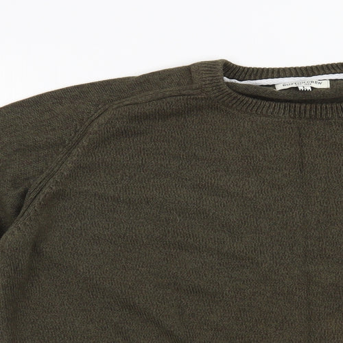 BOSTON CREW Mens Green   Pullover Jumper Size L