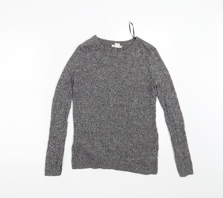 H&M Womens Grey   Pullover Jumper Size S