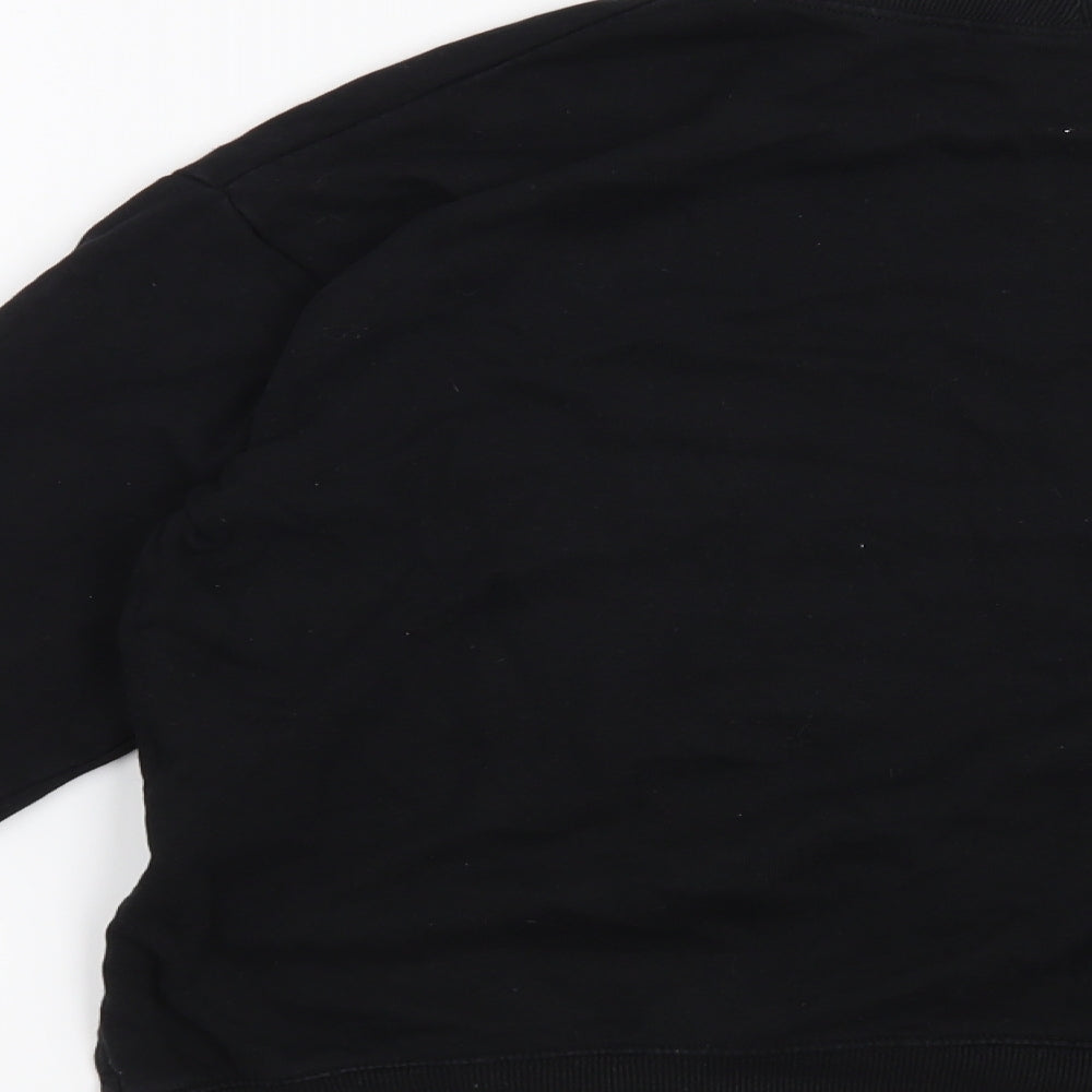 H&M Womens Black   Pullover Sweatshirt Size M  - Laugh More