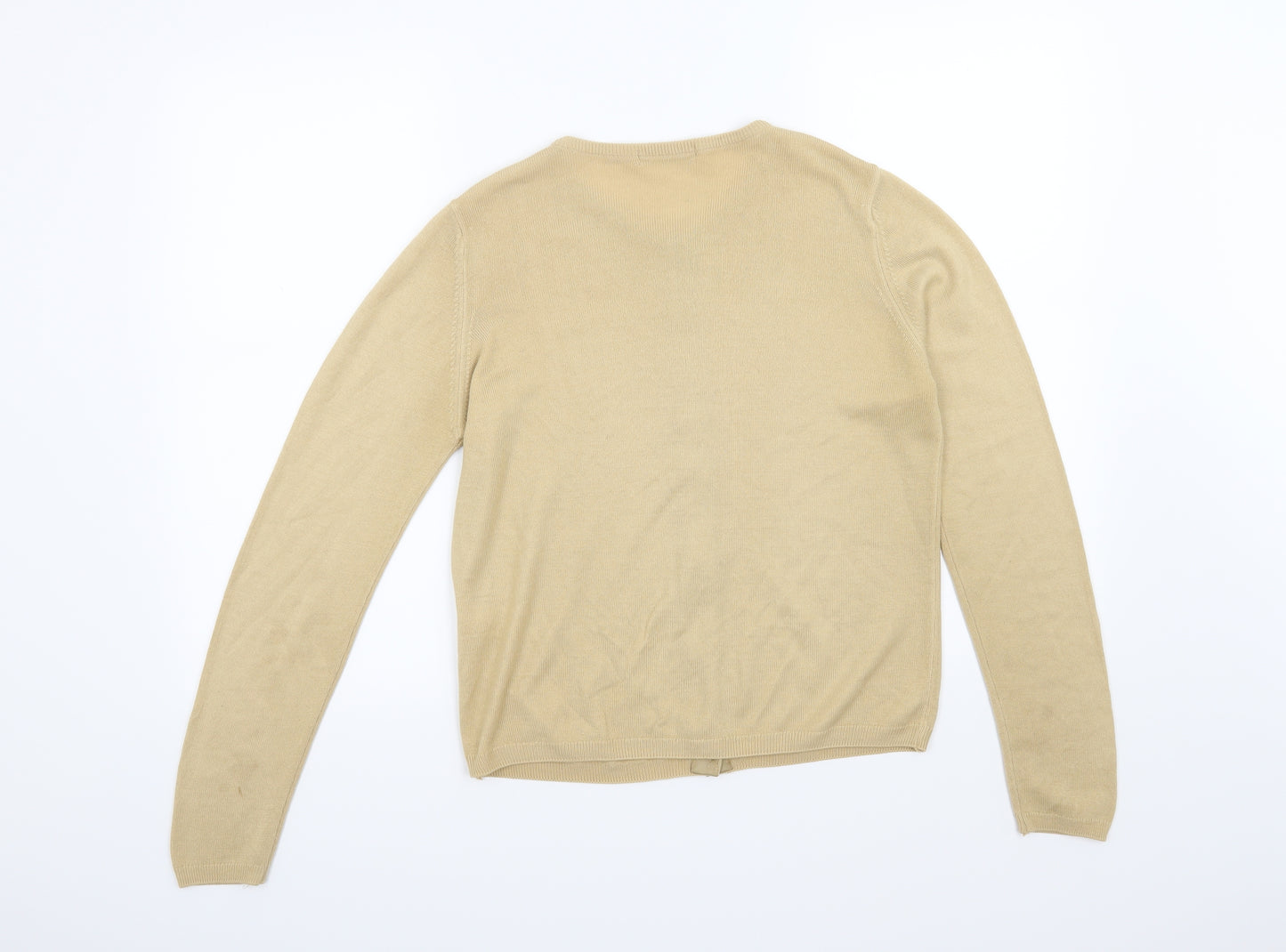 Marks and Spencer Womens Beige   Cardigan Jumper Size 10