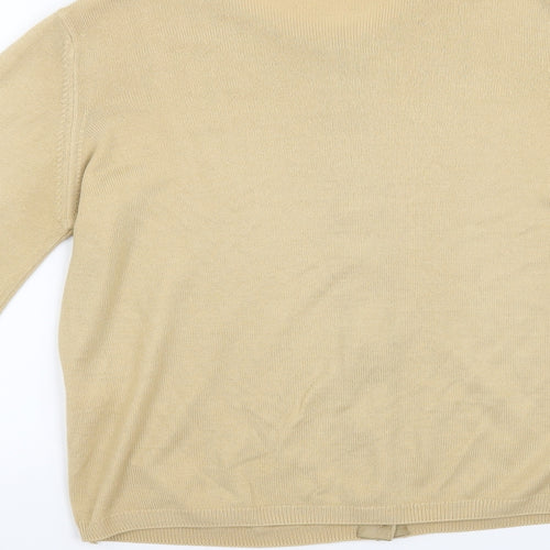 Marks and Spencer Womens Beige   Cardigan Jumper Size 10