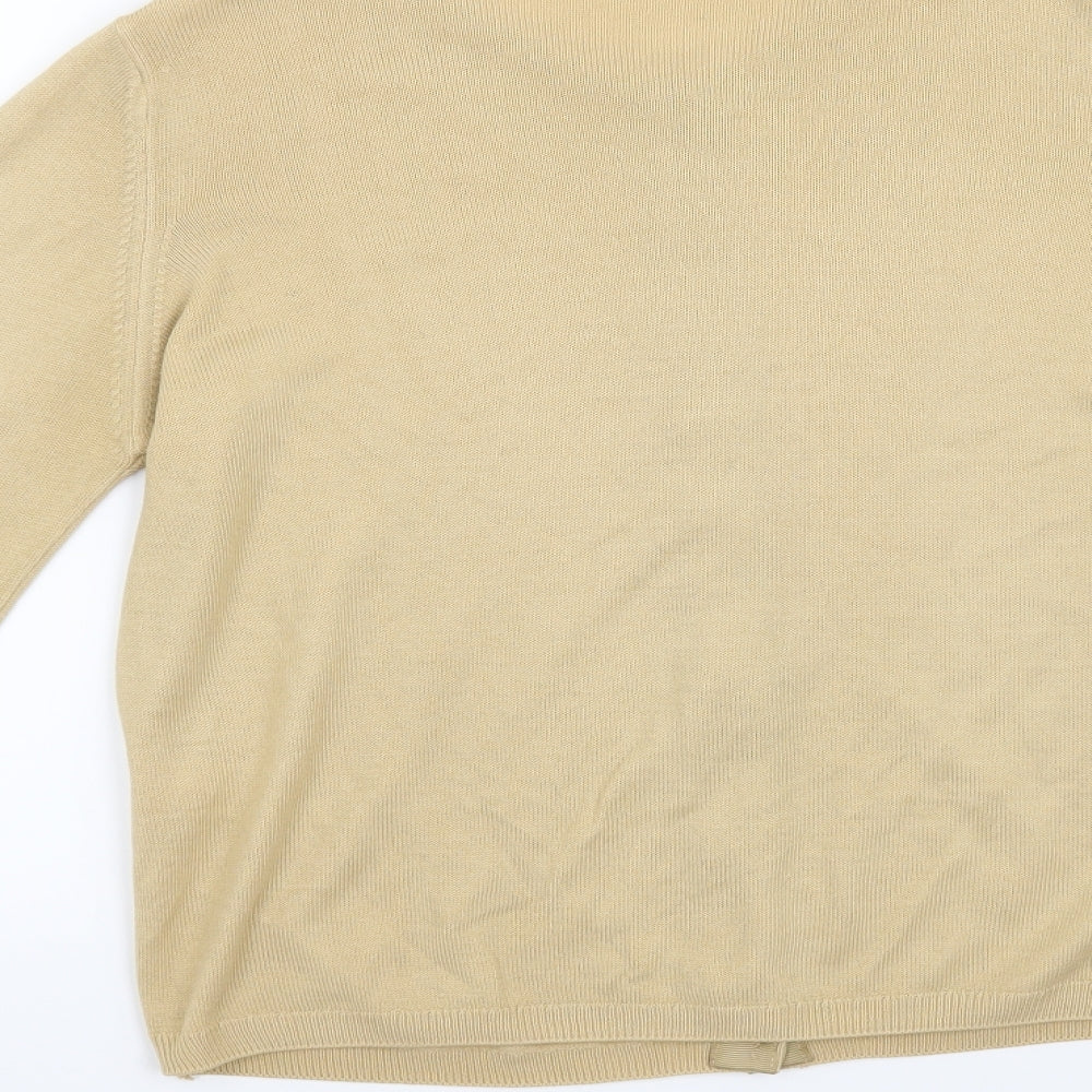 Marks and Spencer Womens Beige   Cardigan Jumper Size 10