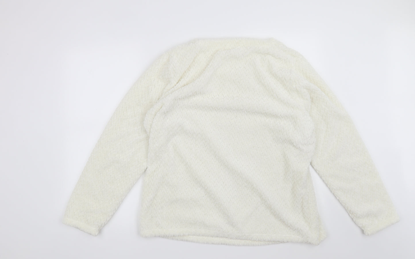 George Womens White Solid  Top Pyjama Top Size 16