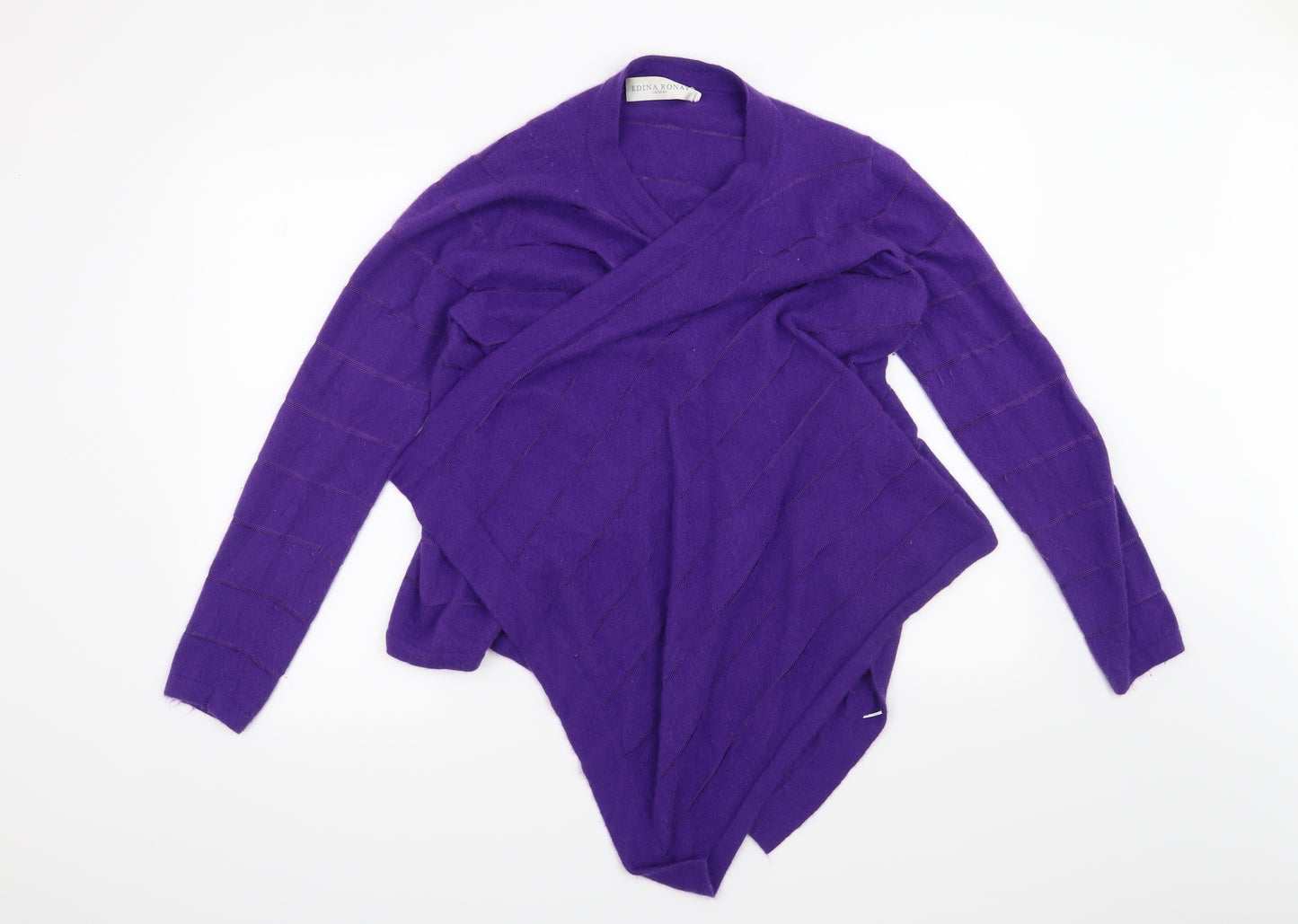 Edina Ronay Womens Purple   Cardigan Jumper Size XL
