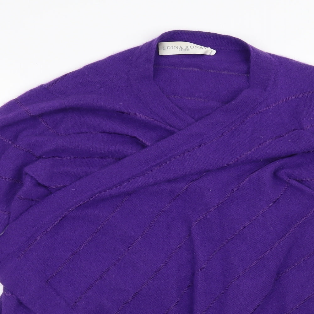 Edina Ronay Womens Purple   Cardigan Jumper Size XL