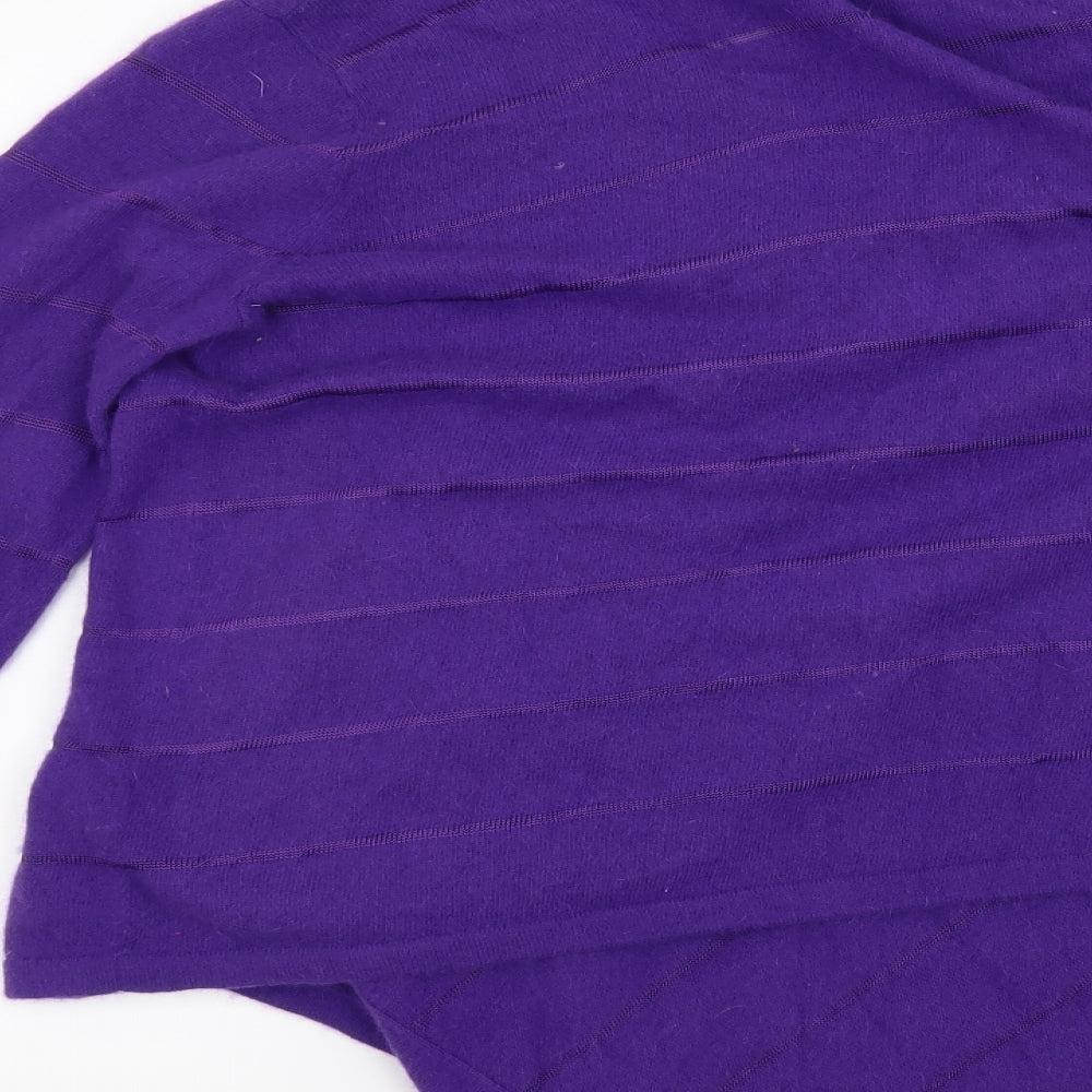 Edina Ronay Womens Purple   Cardigan Jumper Size XL