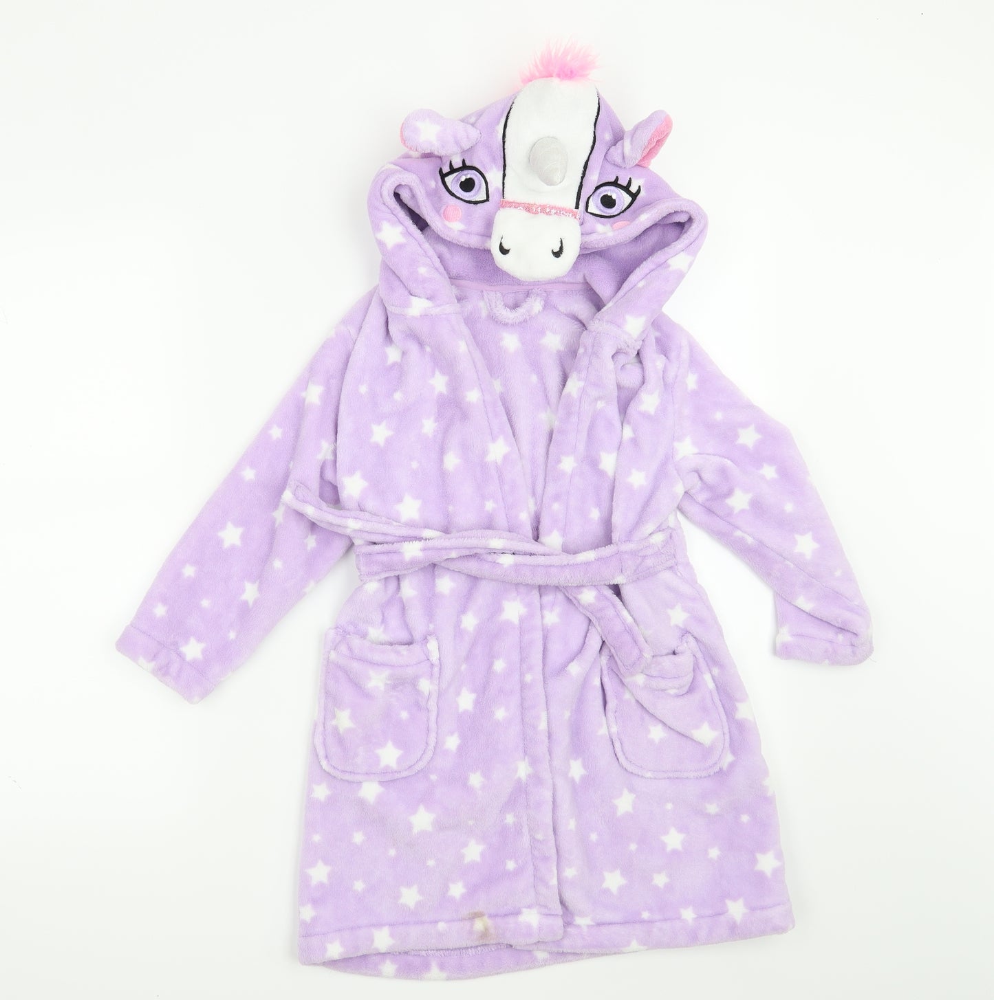 George Girls Purple   Kimono Robe Size 5-6 Years  - Unicorn