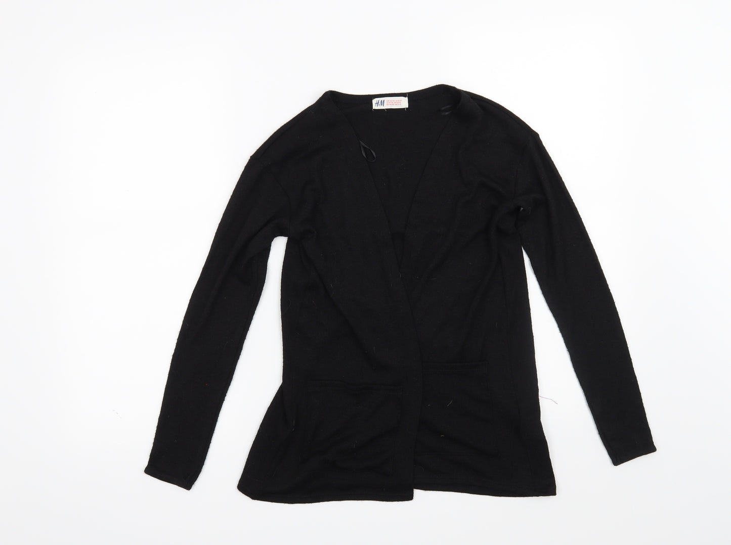 H&M Girls Black   Cardigan Jumper Size 11-12 Years
