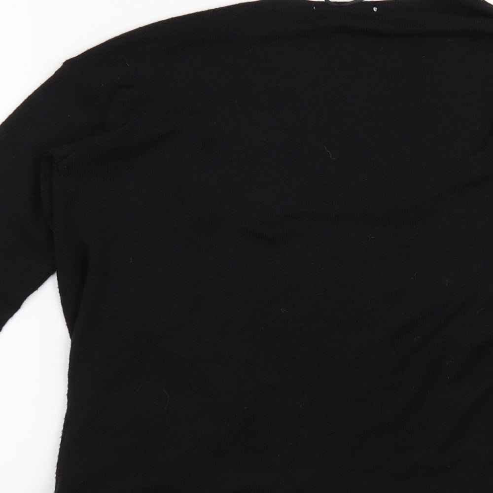 H&M Girls Black   Cardigan Jumper Size 11-12 Years