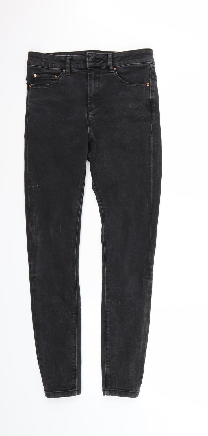 Preworn Womens Black Skinny Jeans Size 28 L26 in