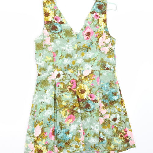 Be beau Womens Multicoloured Floral Rayon A-Line  Size 14  - l