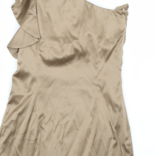 Lila Womens Gold   A-Line  Size 16