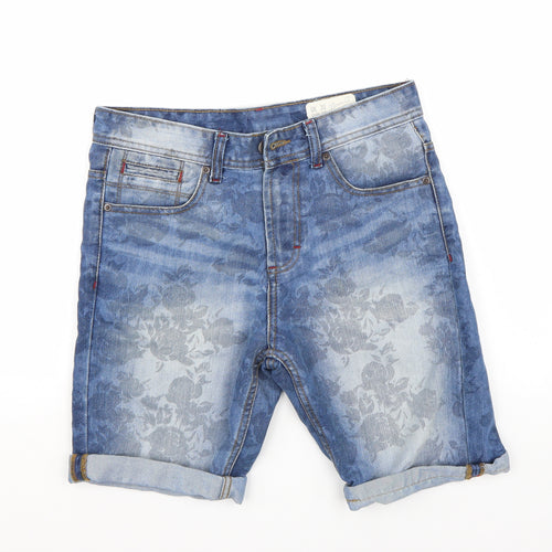 Denim & Co. Mens Blue   Bermuda Shorts Size 30