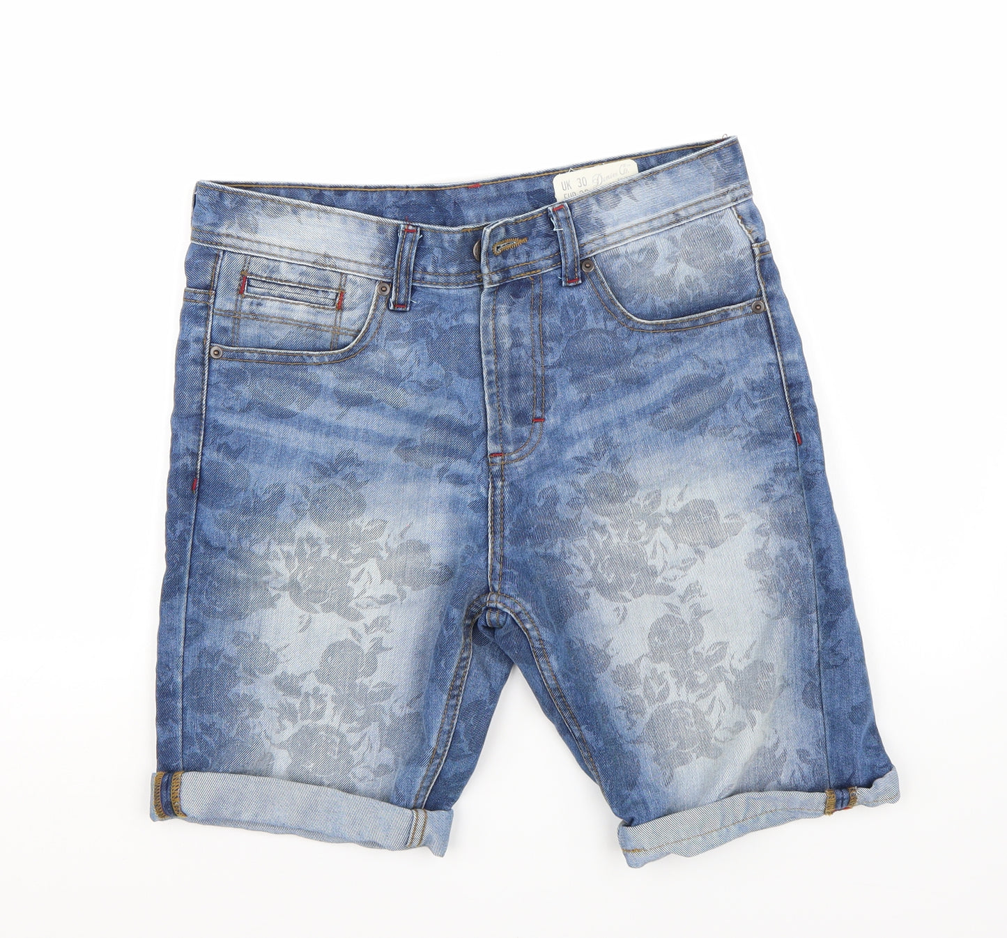 Denim & Co. Mens Blue   Bermuda Shorts Size 30