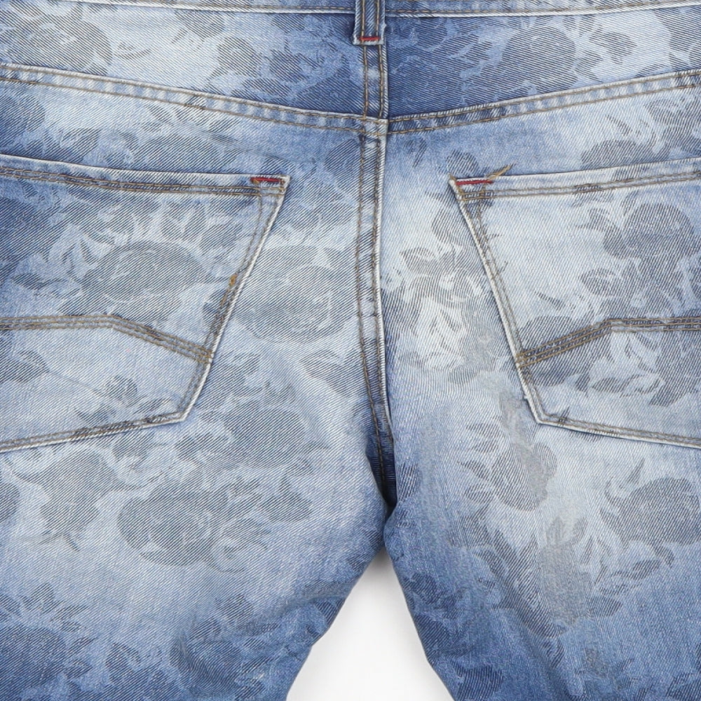 Denim & Co. Mens Blue   Bermuda Shorts Size 30