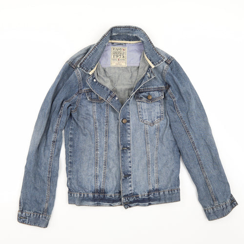 Easy Womens Blue   Jacket Coat Size S