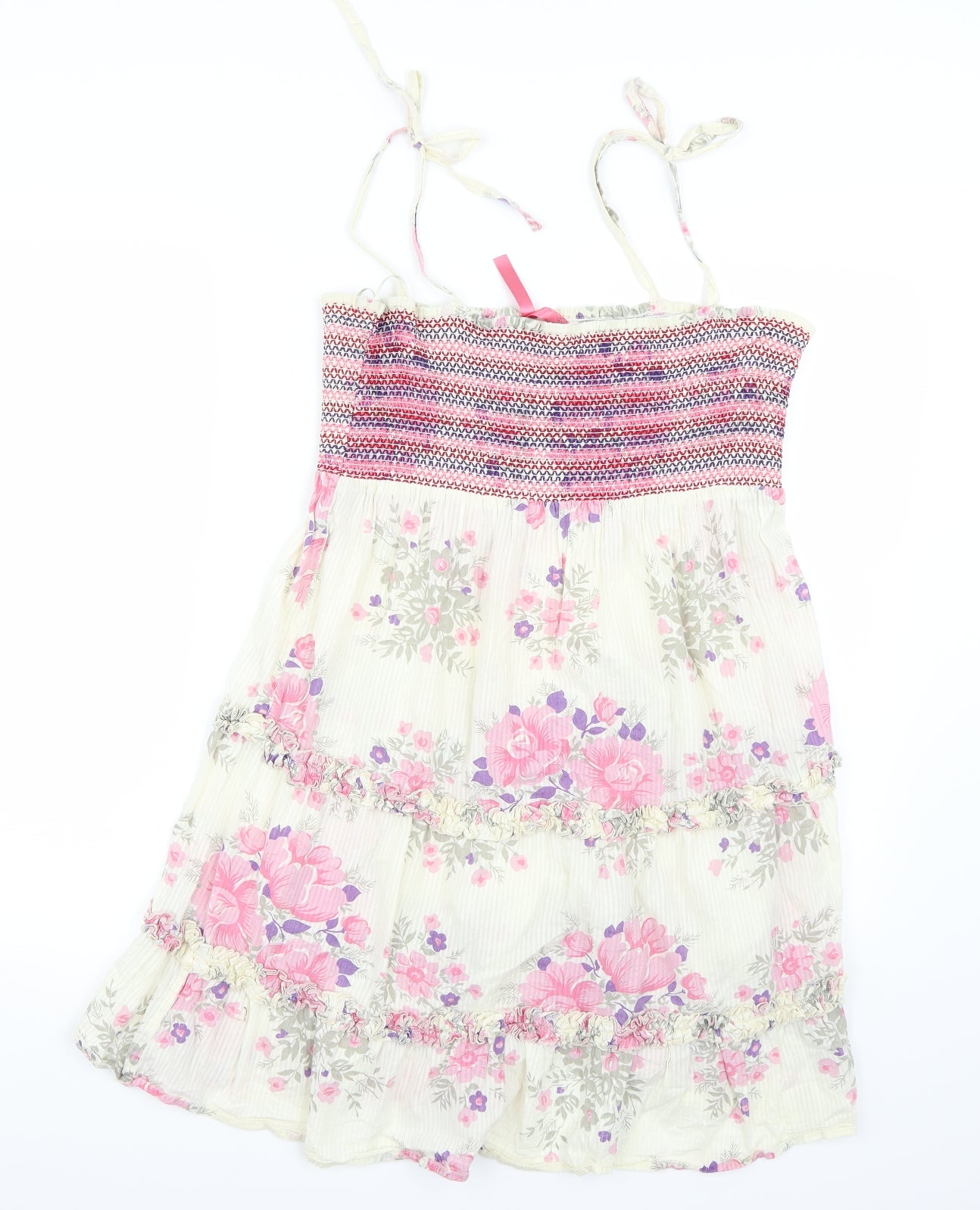 NEXT Womens White Floral  A-Line  Size 14