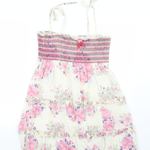 NEXT Womens White Floral  A-Line  Size 14