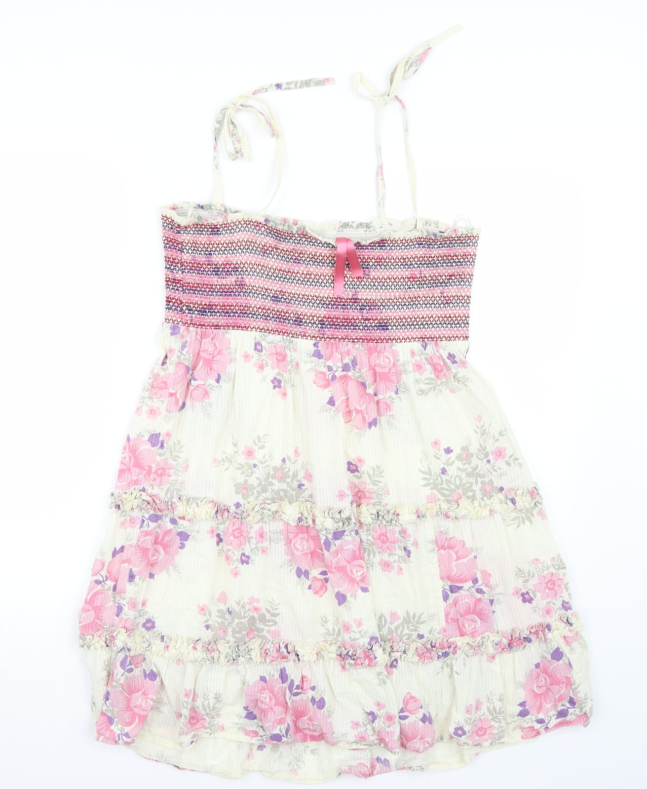 NEXT Womens White Floral  A-Line  Size 14