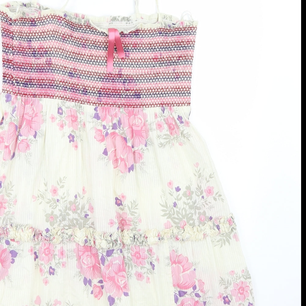 NEXT Womens White Floral  A-Line  Size 14
